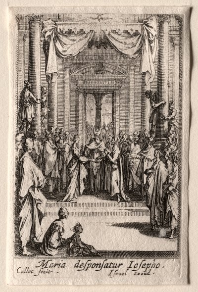 Das Leben der Jungfrau Maria: Die Hochzeit der Jungfrau Maria von Jacques Callot