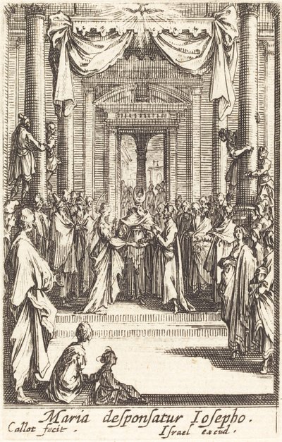 Die Hochzeit der Jungfrau, um oder nach 1630 von Jacques Callot