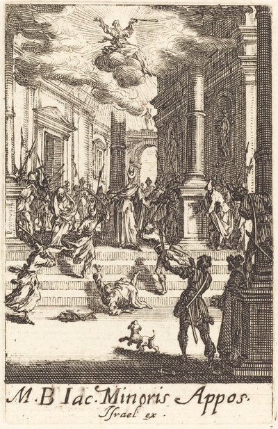 Das Martyrium des heiligen Jakobus Minor, ca. 1634-1635 von Jacques Callot