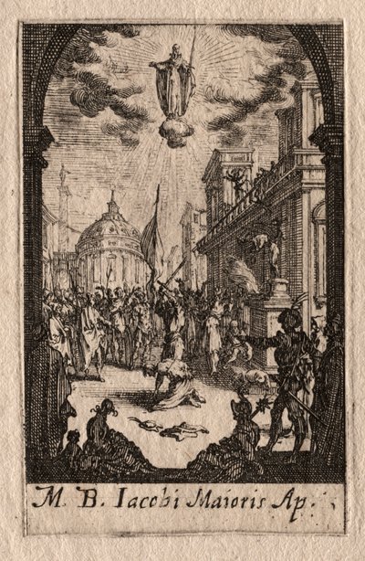 Das Martyrium der Apostel: St. Jakobus der Ältere von Jacques Callot