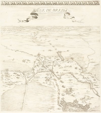 Die Belagerung von Breda [Tafel 2 von 6] von Jacques Callot