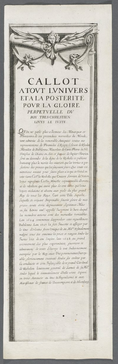 Die Belagerung von La Rochelle: Platte 4, 1628-1630 von Jacques Callot