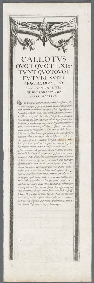 Die Belagerung von La Rochelle: Platte 8 von Jacques Callot