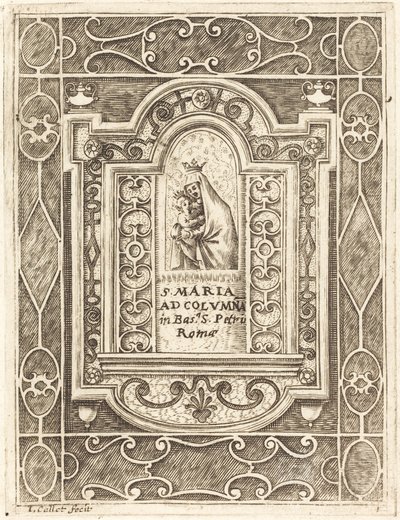 Die Jungfrau an der Säule, 1608-1611 von Jacques Callot