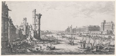 Ansicht des Louvre von Jacques Callot