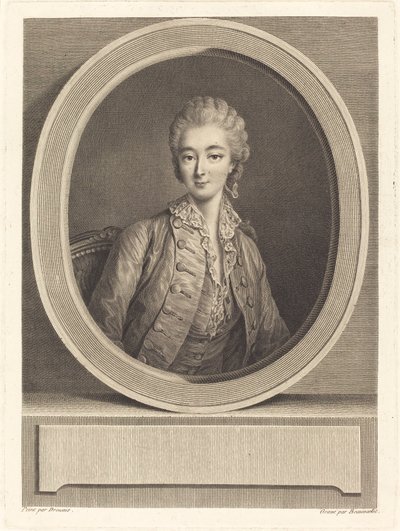 Madame du Barry von Jacques Firmin Beauvarlet after François Hubert Drouais