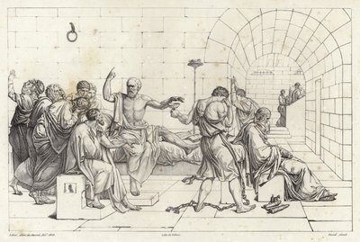 Der Tod des Sokrates von Jacques Louis David