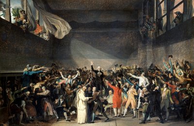 Der Ballhausschwur, 20. Juni 1789 von Jacques Louis David