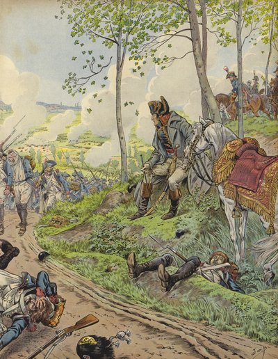 Napoleon Bonaparte bei Marengo von Jacques Marie Gaston Onfray de Breville (Job)