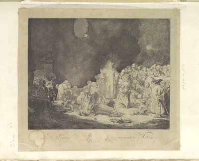 Predigender Christus (Die Hundertguldenblatt) von Jacques Philippe Le Bas