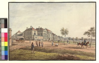 Das Auerspergsche Palais auf dem Josefstädter Glacis von Jakob Alt