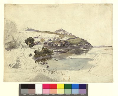 Nussdorf von der Brigittenau aus gesehen von Jakob Alt
