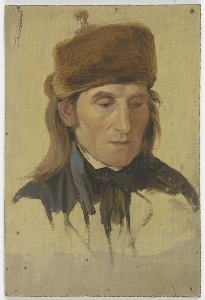 Bauer mit Pelzmütze von Jakob Becker
