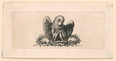 Vignette, Der Pelikan in der Dornenkrone von Jakob Frey