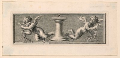 Vignetten mit Engeln und Leidenswerkzeugen von Jakob Frey