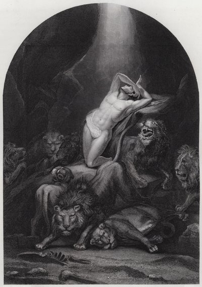 Daniel in der Löwengrube von James (after) Northcote