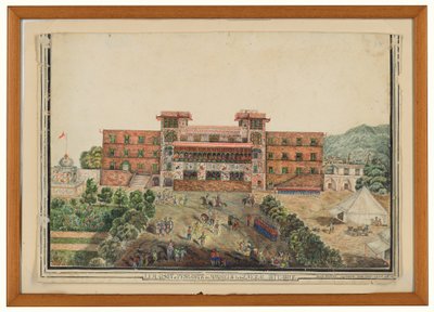 Das Haus in Peshawur von Monsieur le General Avitabile, Lugmanee, Khohistan von James (after) Rattray