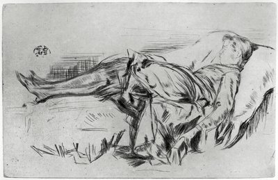 Kind auf einer Couch, 19. Jahrhundert von James Abbott McNeill Whistler
