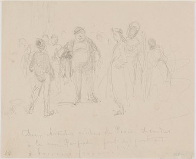 Deux Artistes Célèbres de Paris von James Abbott McNeill Whistler