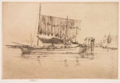 Fischerboot aus The Second Venice Set von James Abbott McNeill Whistler