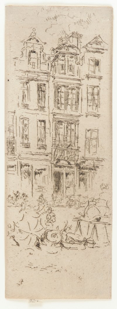 Blumenmarkt, Brüssel, 1887 von James Abbott McNeill Whistler