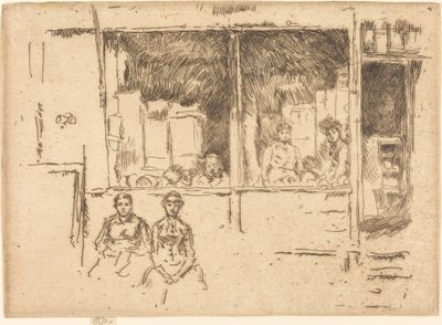 Melonenladen, Hounsditch, ca. 1886-1888 von James Abbott McNeill Whistler