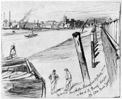 Millbank, um 1860-1904 von James Abbott McNeill Whistler
