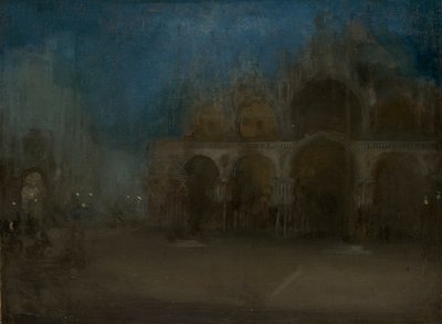 Nocturne, Blau und Gold - St. Markus, Venedig von James Abbott McNeill Whistler
