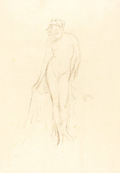 Nacktes Modell, stehend, ca. 1891 von James Abbott McNeill Whistler
