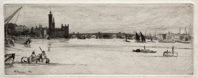 Alte Westminster-Brücke, 1871 von James Abbott McNeill Whistler