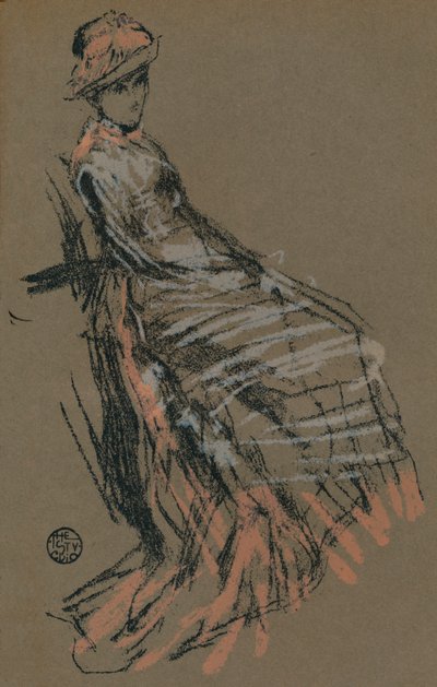 Porträtstudie in Pastell, 19. Jahrhundert von James Abbott McNeill Whistler