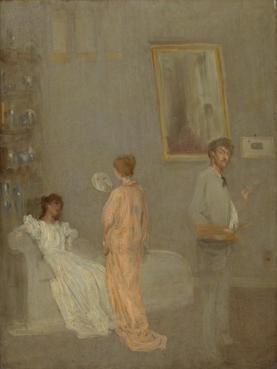 Der Künstler in seinem Atelier von James Abbott McNeill Whistler