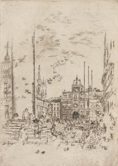 Die Piazzetta von James Abbott McNeill Whistler