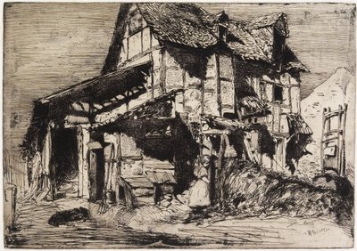 Das unsichere Mietshaus aus "Zwölf Radierungen aus der Natur" von James Abbott McNeill Whistler
