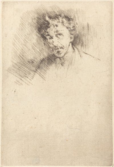 Whistler mit der weißen Locke, 1879 von James Abbott McNeill Whistler