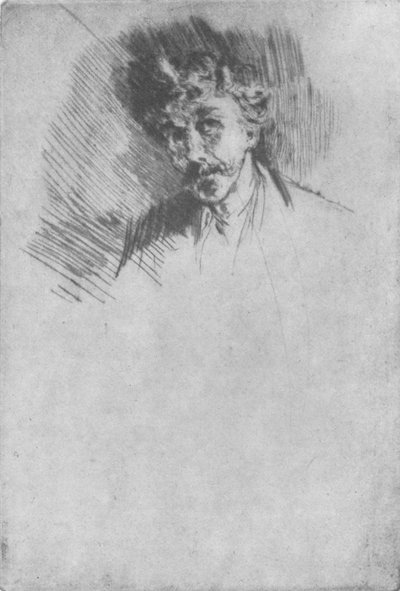 Whistler mit der weißen Locke, 1879, 1904 von James Abbott McNeill Whistler