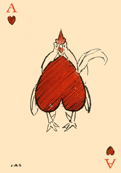 Der korpulente Chanticleer, aus dem Herz-Ass, 1910 von James Affieck Shepherd