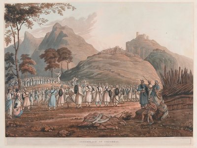 Versammlung der Ghoorkas von James Baillie (after) Fraser