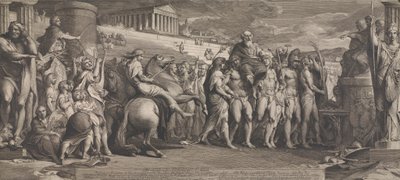 Die Diagoriden-Sieger in Olympia (Entwurf für die Wände des großen Raums der Gesellschaft zur Förderung der Künste) von James Barry