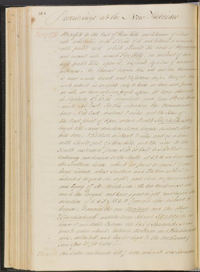 Tagebuch von Kapitän Cooks Reise um die Welt auf der HMS 