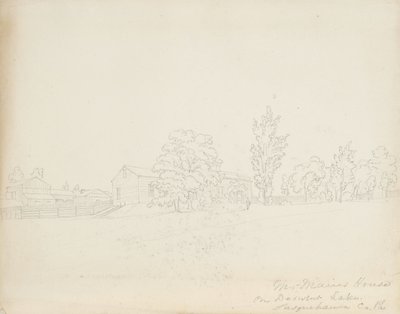 Haus von Mr. Main am Derwent Lake, Susquehanna Co. Pa., 1843 von James David Smillie