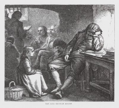 Das Gefängnis, Bunyan schläft von James Dawson Watson