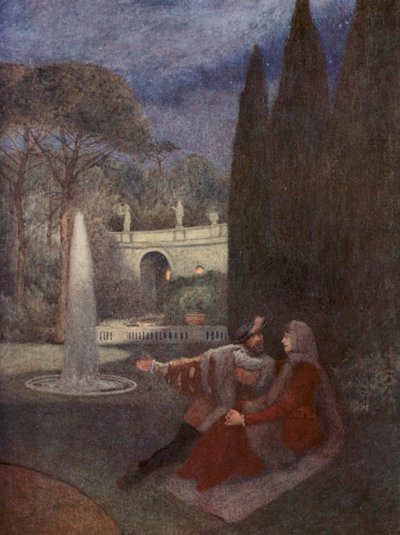 Shakespeares Der Kaufmann von Venedig: Lorenzo und Jessica von James Dromgole Linton
