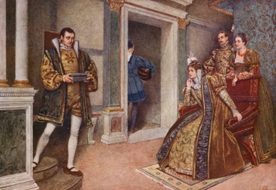 Shakespeares Der Kaufmann von Venedig: Portia, Bassanio, Nerissa und Gratiano von James Dromgole Linton