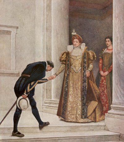 Shakespeares Der Kaufmann von Venedig: Der Prinz von Arragon, Portia und Nerissa von James Dromgole Linton