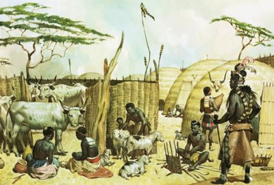 Zulu-Dorf von James Edwin McConnell
