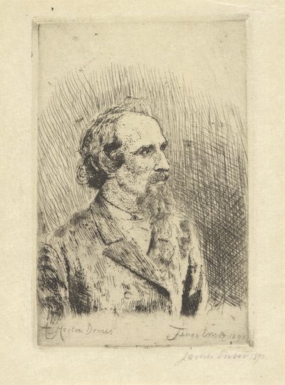 Porträt von Hector Denis von James Ensor