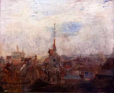 Die Dächer von Ostende von James Ensor