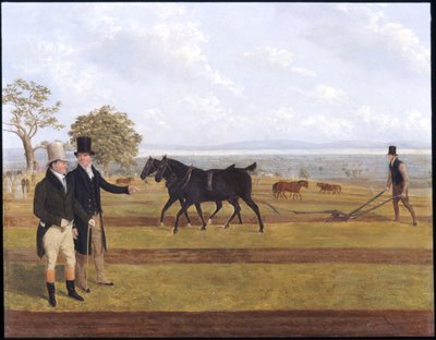 Sir Charles Morgan beim Castleton-Pflügen von James Flewitt Mullock