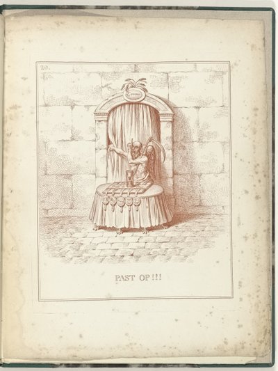 Vater Zeit vor dem Tor zur Zukunft, 1795 von James Gillray (possibly)